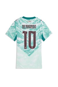 Portugali Bernardo Silva #10 Jalkapallovaatteet Naisten Vieraspaita MM-kisat 2026 Lyhythihainen